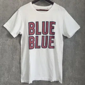 BLUE BLUE 프린트 티셔츠 화이트 L 상당
