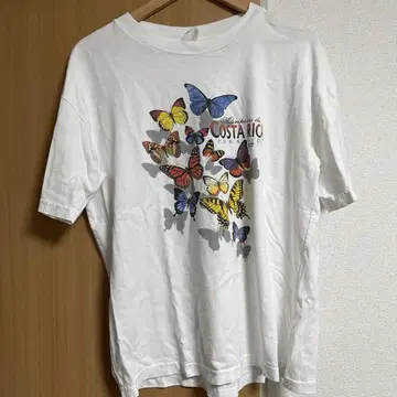 구제 의류 vintage 버터플라이 나비 T셔츠