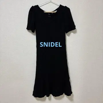 스나이델 SNIDEL 레이스 원피스 블랙