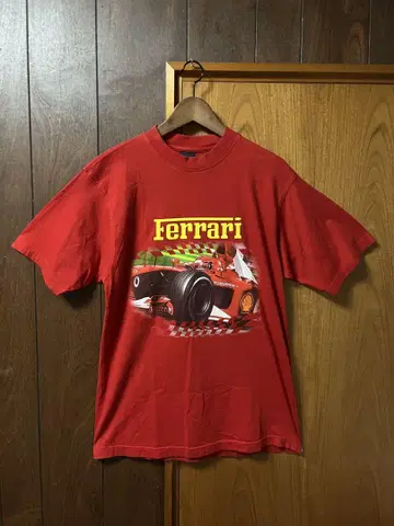 [새상품급] Ferrari 레드 티셔츠 M