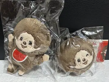 몬치치 봉제 인형 배지 가챠 몬치치 2개 세트