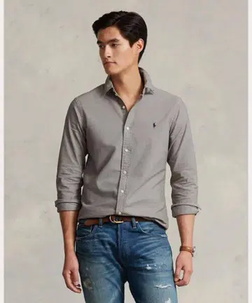 Ralph Lauren 클래식 핏 그레이 셔츠