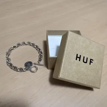HUF 실버 체인 팔찌