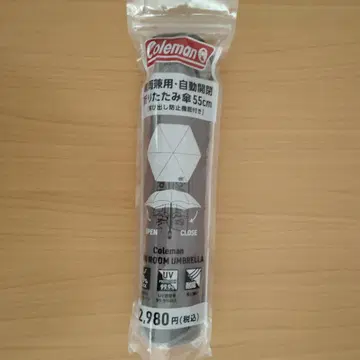 콜맨 우천 겸용 자동개폐식 접이식 우산 55cm 미사용