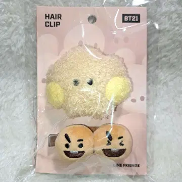 BT21 봉제 인형 헤어 클립 세트 shooky 온라인 완판템