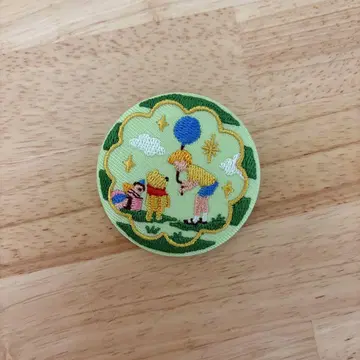 디즈니 자수 캔뱃지 푸우