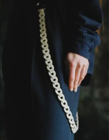 Llife LEATHER CHAIN WALLET CODE 화이트