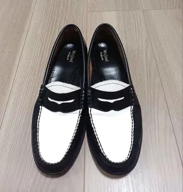 g.h.bass weejuns 로퍼 블랙 화이트