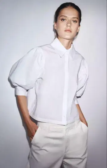 자라 ZW COLLECTION 포플린 셔츠
