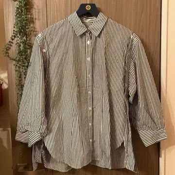 l'armoire de luxe 스트라이프 긴팔 셔츠 슬리브리스 2way