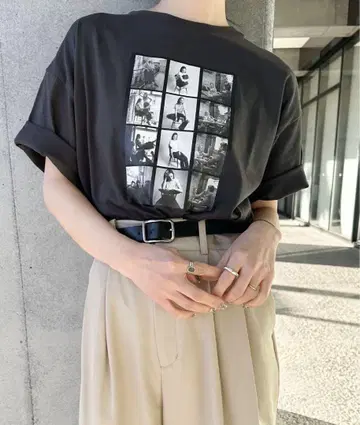 select Moca 프린트 오버 사이즈 티셔츠