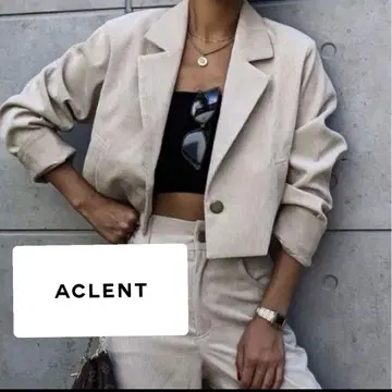ACLENT 아크렌트 코듀로이 테일러드 자켓 숏 베이지