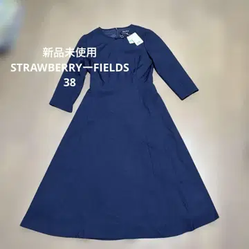 미사용 새상품 STRAWBERRY FIELDS 원피스 38 네이비 결혼식