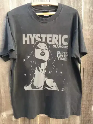 HYSTERIC GLAMOUR 그래픽 T셔츠 블랙