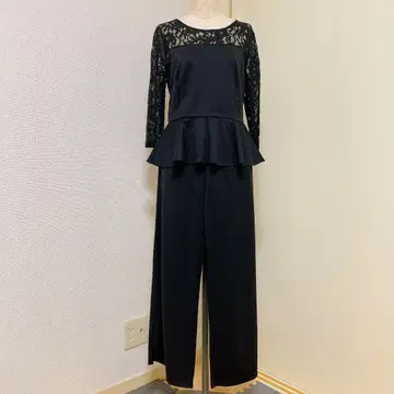 페플럼 탑과 팬츠 세트 블랙 M 사이즈