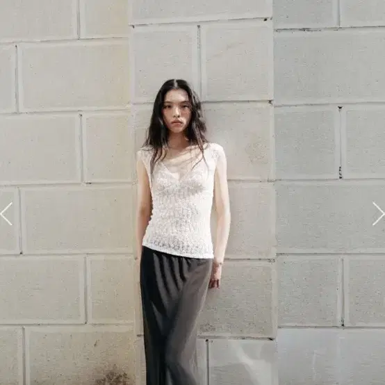 【MONOHA】Waffle-Knit Jersey Long Skirt Melange Gray Waffle-knit jersey long skirt (melange gray) : MONOHA
