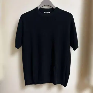 자라 니트 티셔츠 블랙 XL 사이즈