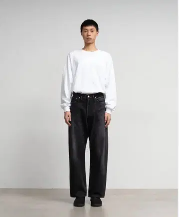 셀비지 데님 5포켓 테이퍼드 팬츠