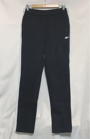 프랑스제 LACOSTE 니트 테이핑 트랙 팬츠 블랙