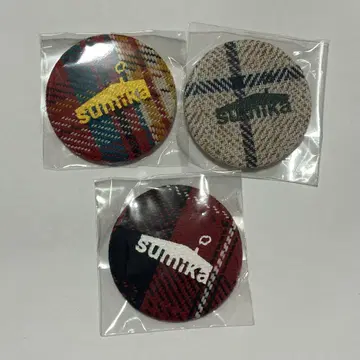 3점 세트 캔뱃지 천 가챠가챠 Vermillion's sumika