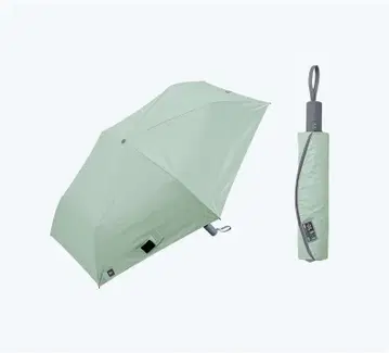 -0& 자동개폐식 55cm 접이식 양산 리프 그린
