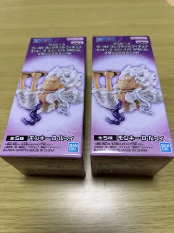 원피스 월드 컬렉터블 피규어 메탈릭 컬러 2개