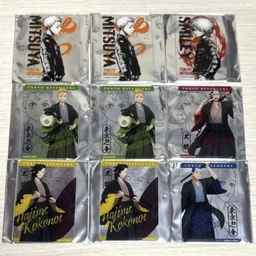 도쿄 리벤저스 TSUTAYA 도쿄 막말 검사 테마 아크릴 카드 총 9개