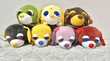 오차견 엎드린 봉제 인형 전 7종 세트