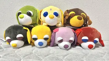 오차견 엎드린 봉제 인형 전 7종 세트 2
