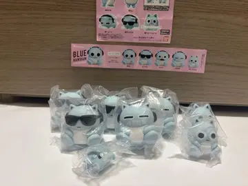 블루 햄햄 소프트 비닐 7개 + 허그 간이 침대 1개