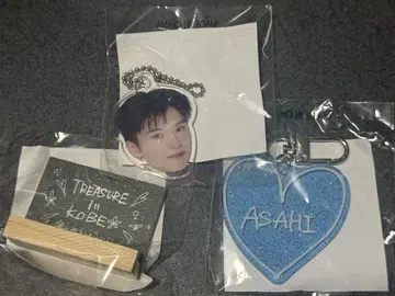 treasure 캡슐 토이 아사히 컴프 세트 얼굴 아크링 키링