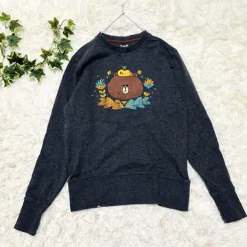LINE FRIENDS 트레이닝복 긴팔 빅 프린트 U넥