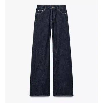 ZW COLLECTION WIDE-LEG 미드 라이즈 데님 팬츠