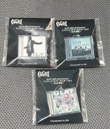 GIGO 한정판 GLAY 30th 미니어처 CD 키링