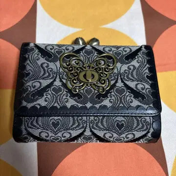 나비 모티브 두겹 지갑 ANNA SUI