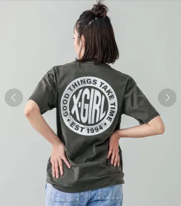 X-girl DISTRESSED CIRCLE LOGO S/S TEE