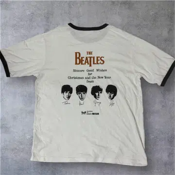 THE BEATLES 링거 티셔츠 미국 빈티지 의류 밴드 티 비틀즈