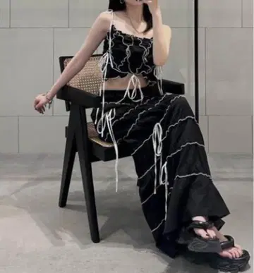멜트 더 레이디 meltthelady check mellow 셋업 블랙