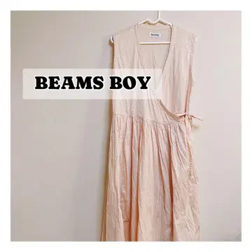 BEAMS BOY 옅은 핑크 슬리브리스 원피스