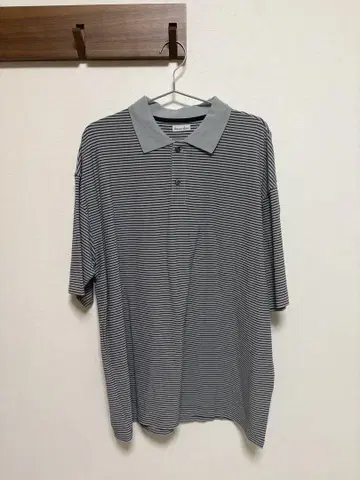Steven Alan 보더 반팔 피케 셔츠