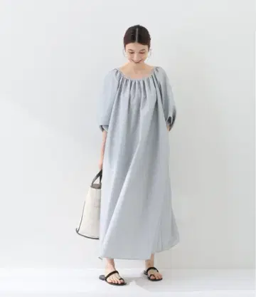 새상품급 Spick & Span 드라이 코튼 개더 원피스