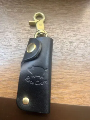 Paco Cat 가죽 키케이스 블랙