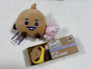 BT21 minini 일광화상 봉제 인형 마그넷 시팅 SHOOKY