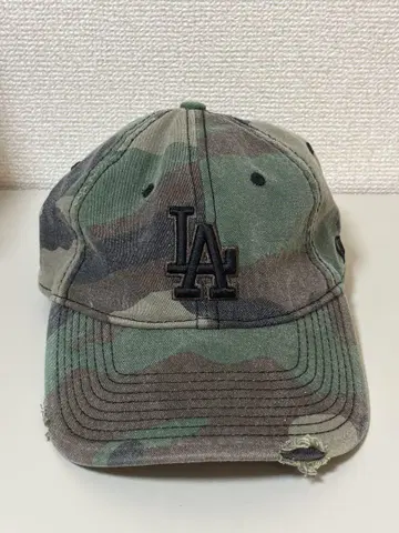 카모플라쥬 LA 로고 newera CAP 미국 레어