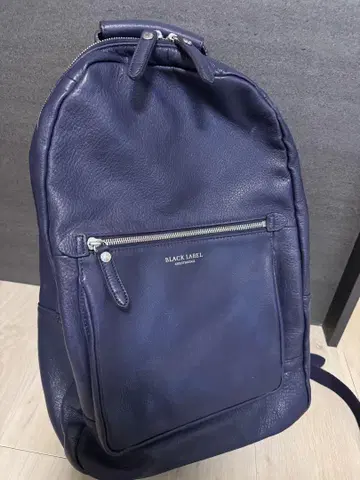 BLACK LABEL 네이비 가죽 백팩