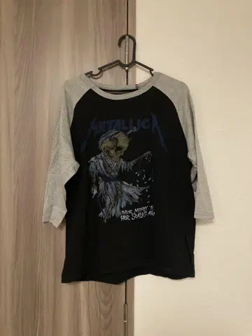 레어 Metallica 메탈리카 래글런 티셔츠