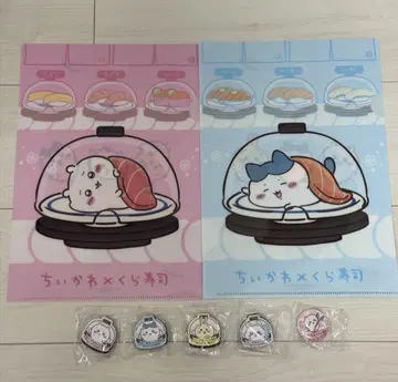 치이카와 (먼작귀) 쿠라스시 클리어 파일과 캔뱃지 세트