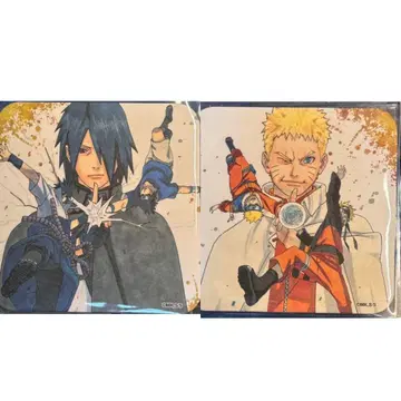 NARUTO 아트 코스터 점프 전 우치하 사스케 우즈마키 나루토 2개