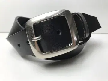 하자품 도치기 가죽 벨트 천연 소가죽 남성용 일본산 캐주얼 40mm 블랙