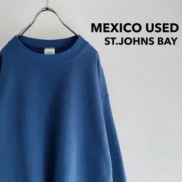 구제 의류 "ST.JOHN'S BAY" 플레인 풀오버 (블루)